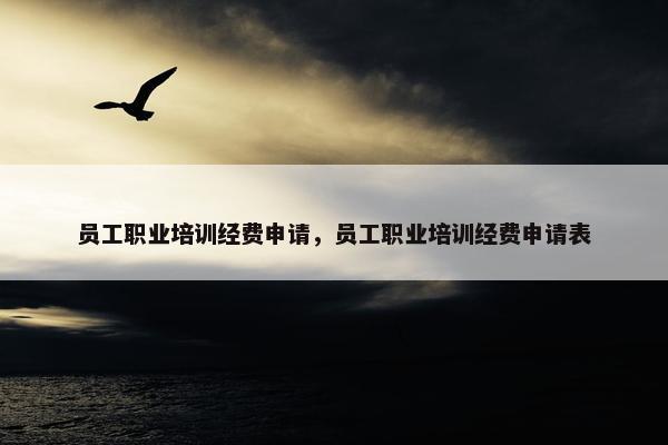 员工职业培训经费申请，员工职业培训经费申请表