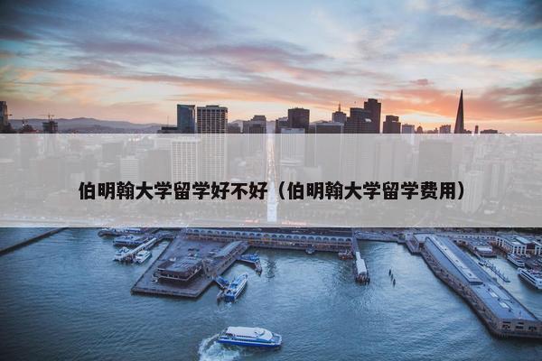 伯明翰大学留学好不好（伯明翰大学留学费用）