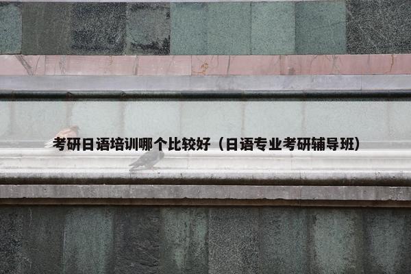 考研日语培训哪个比较好（日语专业考研辅导班）