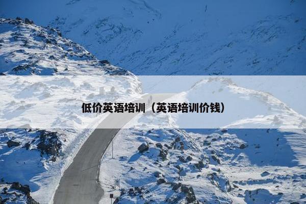 低价英语培训（英语培训价钱）