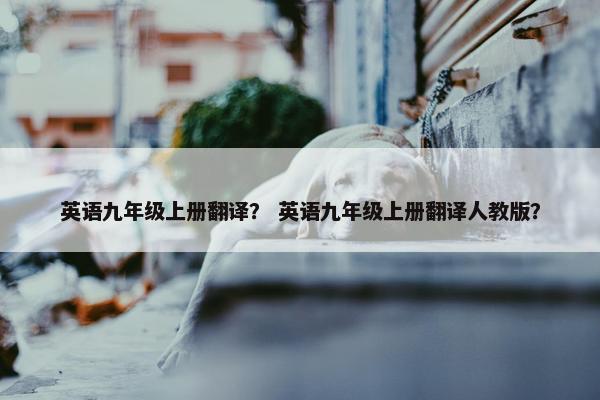 英语九年级上册翻译？ 英语九年级上册翻译人教版？