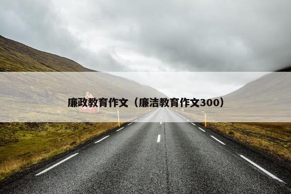 廉政教育作文（廉洁教育作文300）
