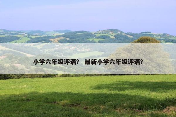 小学六年级评语？ 最新小学六年级评语？