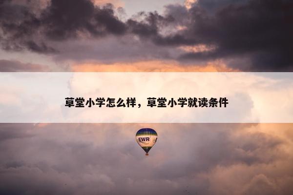 草堂小学怎么样，草堂小学就读条件