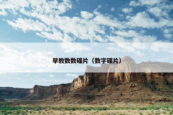 早教数数碟片（数字碟片）