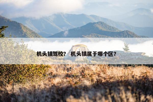 机头镇驾校？ 机头镇属于哪个区？