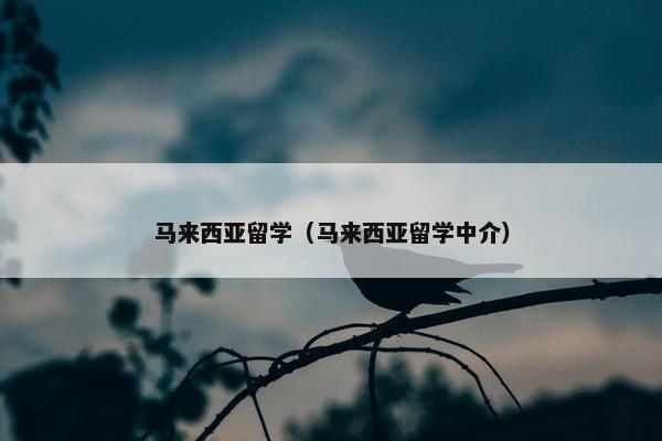 马来西亚留学（马来西亚留学中介）