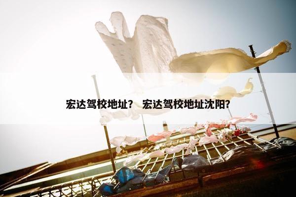 宏达驾校地址？ 宏达驾校地址沈阳？
