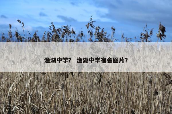 渔湖中学？ 渔湖中学宿舍图片？