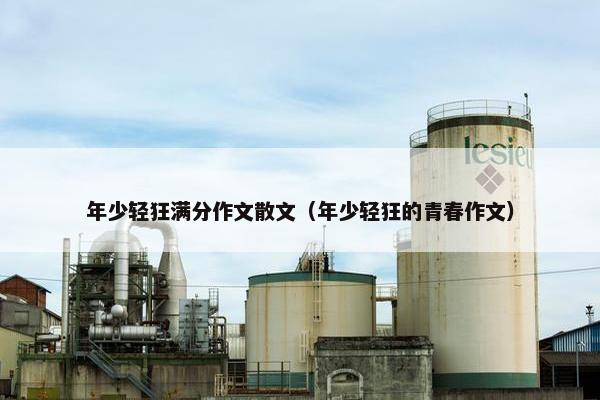 年少轻狂满分作文散文（年少轻狂的青春作文）