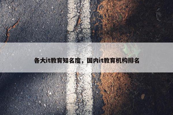 各大it教育知名度，国内it教育机构排名