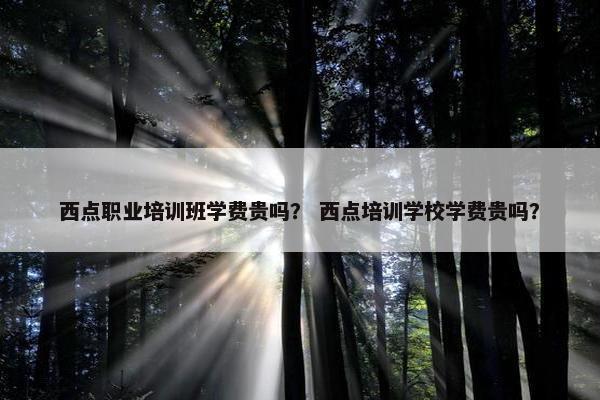 西点职业培训班学费贵吗？ 西点培训学校学费贵吗？