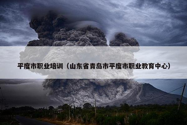 平度市职业培训（山东省青岛市平度市职业教育中心）