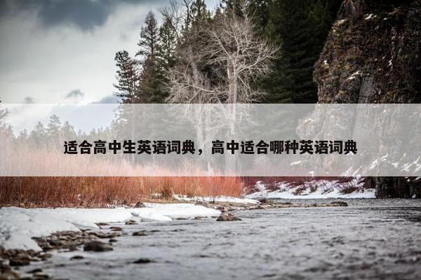 适合高中生英语词典，高中适合哪种英语词典