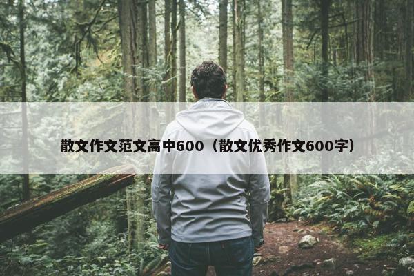 散文作文范文高中600（散文优秀作文600字）