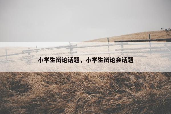 小学生辩论话题，小学生辩论会话题