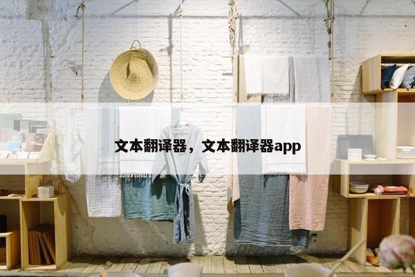 文本翻译器，文本翻译器app