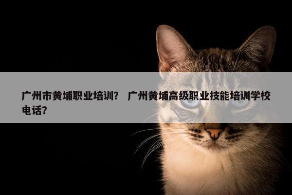 广州市黄埔职业培训？ 广州黄埔高级职业技能培训学校电话？