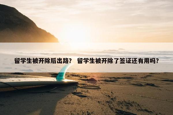 留学生被开除后出路？ 留学生被开除了签证还有用吗？