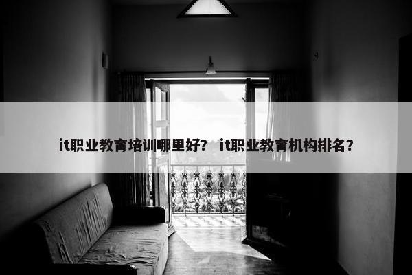 it职业教育培训哪里好？ it职业教育机构排名？