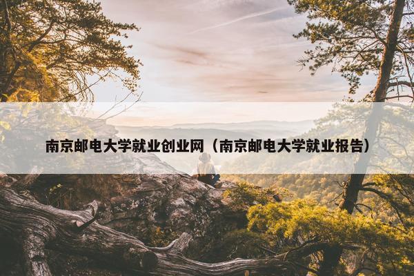 南京邮电大学就业创业网（南京邮电大学就业报告）