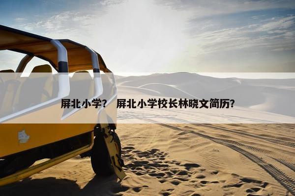 屏北小学？ 屏北小学校长林晓文简历？