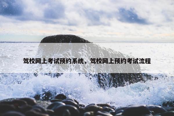 驾校网上考试预约系统，驾校网上预约考试流程