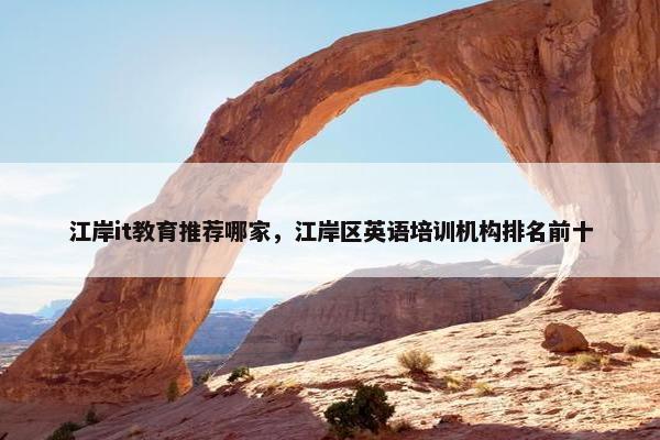 江岸it教育推荐哪家，江岸区英语培训机构排名前十