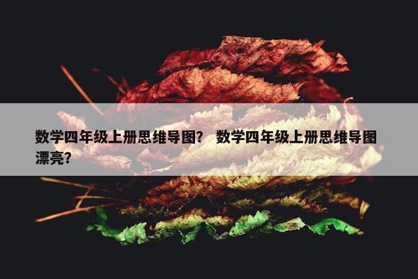 数学四年级上册思维导图？ 数学四年级上册思维导图 漂亮？
