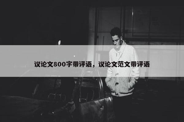 议论文800字带评语，议论文范文带评语