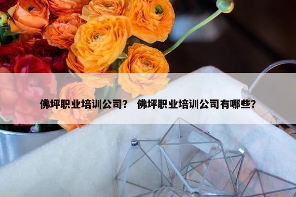 佛坪职业培训公司？ 佛坪职业培训公司有哪些？
