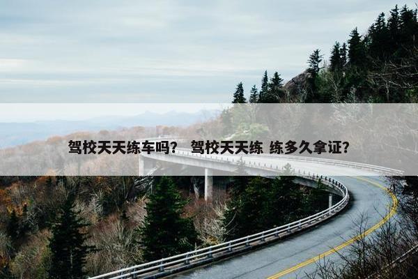 驾校天天练车吗？ 驾校天天练 练多久拿证？