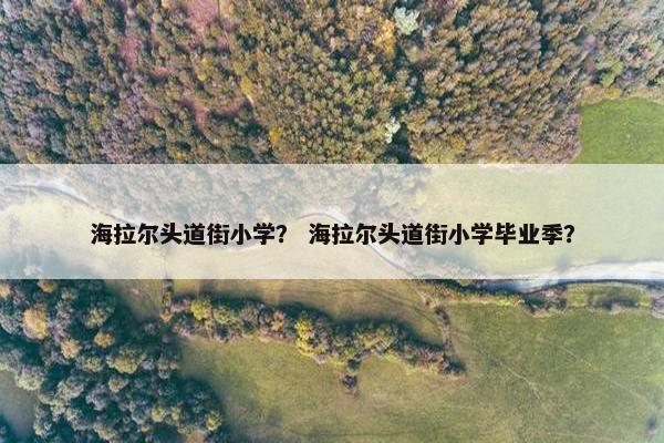 海拉尔头道街小学？ 海拉尔头道街小学毕业季？
