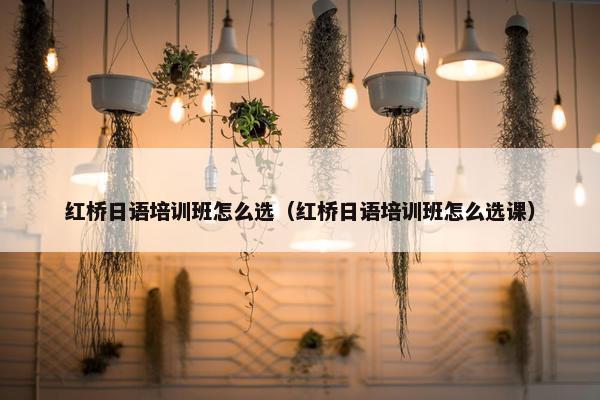 红桥日语培训班怎么选（红桥日语培训班怎么选课）