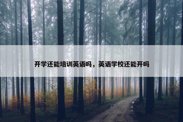 开学还能培训英语吗，英语学校还能开吗