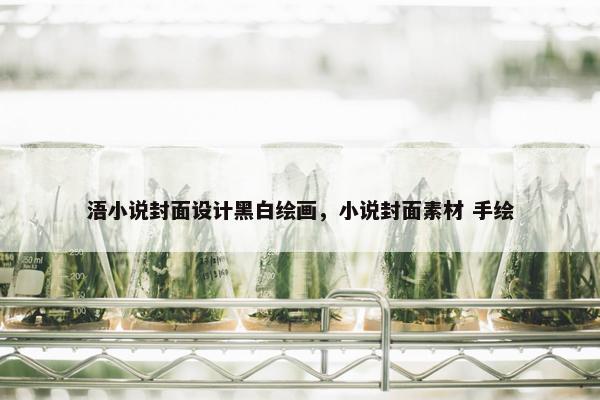 浯小说封面设计黑白绘画，小说封面素材 手绘