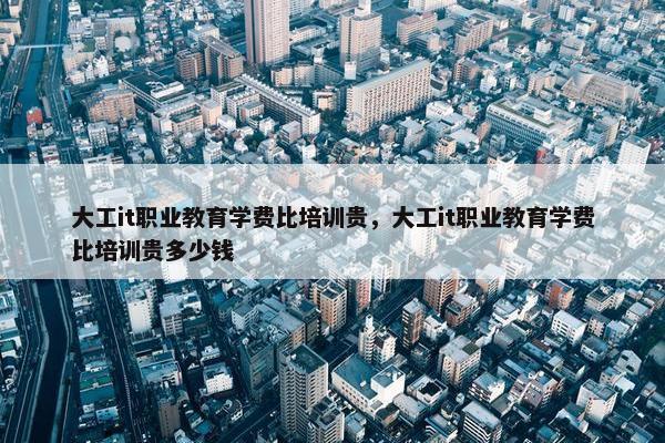 大工it职业教育学费比培训贵，大工it职业教育学费比培训贵多少钱