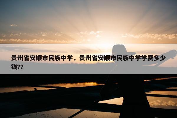 贵州省安顺市民族中学，贵州省安顺市民族中学学费多少钱??