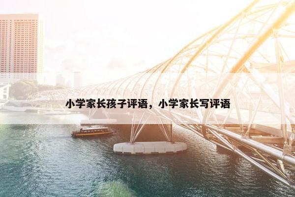 小学家长孩子评语，小学家长写评语