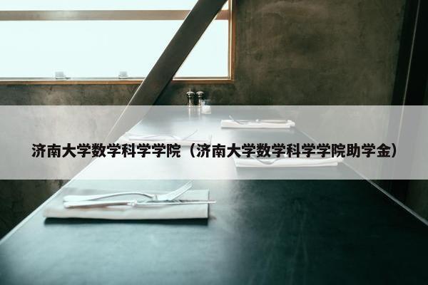 济南大学数学科学学院（济南大学数学科学学院助学金）