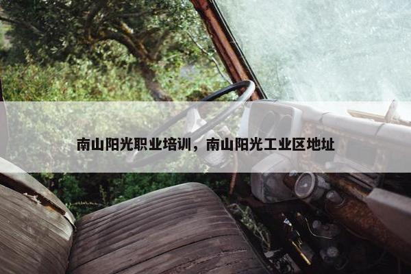 南山阳光职业培训，南山阳光工业区地址