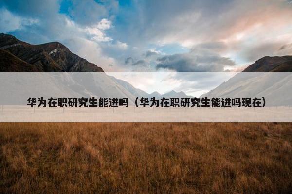 华为在职研究生能进吗（华为在职研究生能进吗现在）