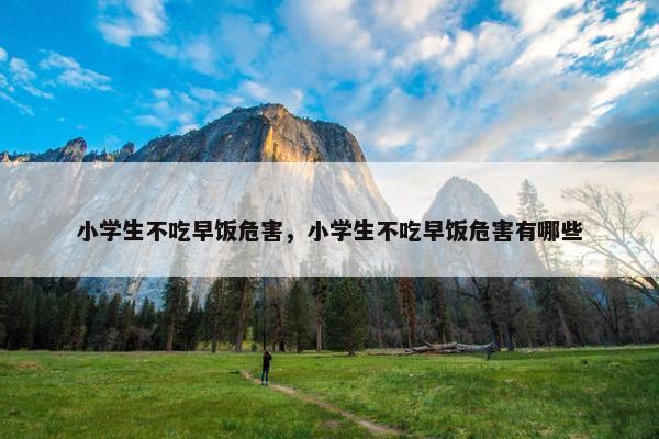 小学生不吃早饭危害，小学生不吃早饭危害有哪些