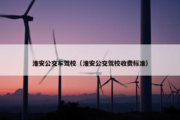 淮安公交车驾校（淮安公交驾校收费标准）