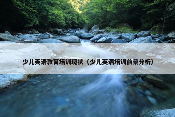 少儿英语教育培训现状（少儿英语培训前景分析）