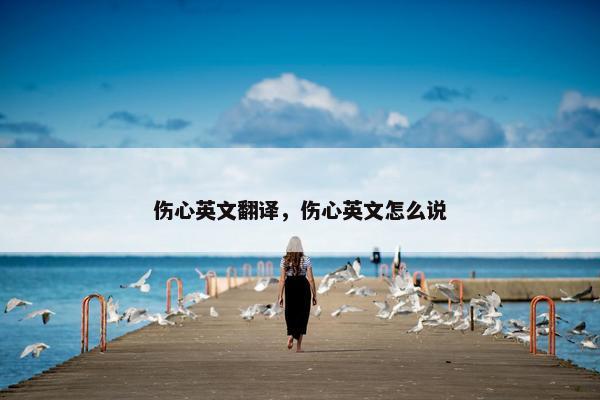 伤心英文翻译，伤心英文怎么说