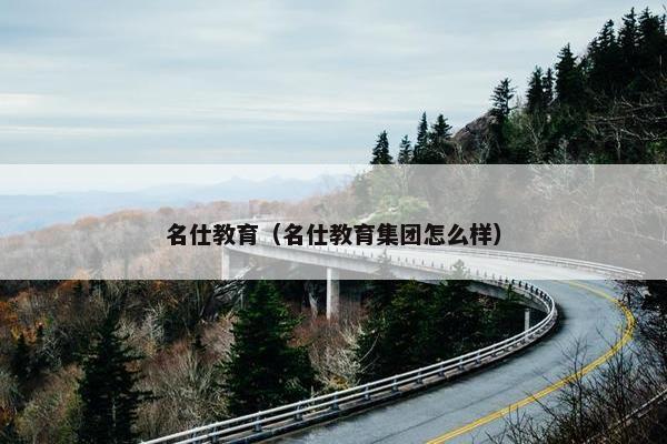 名仕教育（名仕教育集团怎么样）