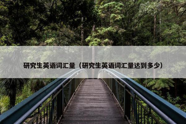 研究生英语词汇量（研究生英语词汇量达到多少）