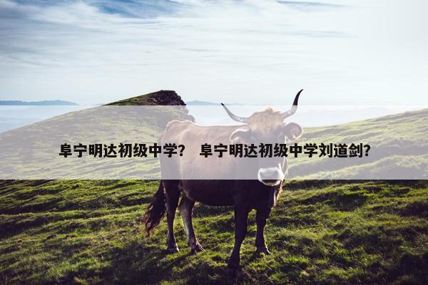 阜宁明达初级中学？ 阜宁明达初级中学刘道剑？