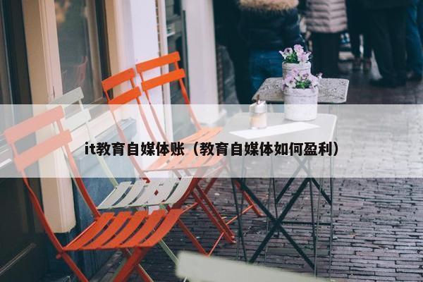 it教育自媒体账（教育自媒体如何盈利）